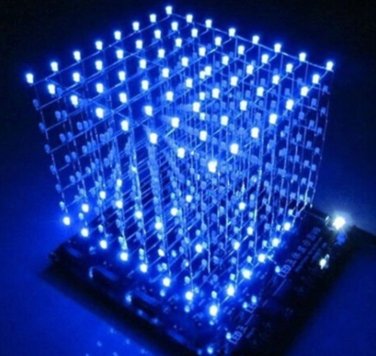 3D Multicolor 8x8x8 512 LED Light Electronic Light Rubik's Cube