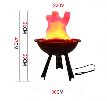 Party Supplies False Flame LED Light Decoration 220V Simulation Fire