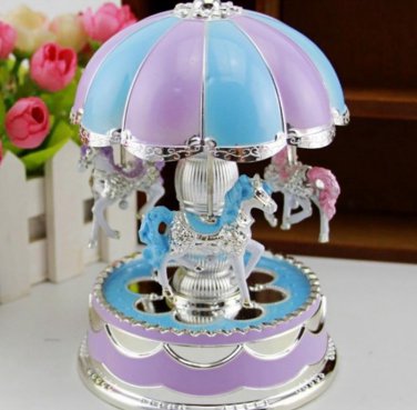 Beautiful LED Light Glow Merry-Go-Round Music Birthday, Christmas, Wedding, Party, etc