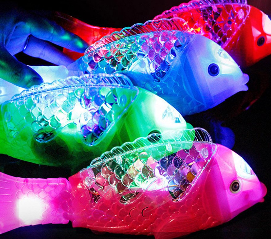 Cute Simulation Fish Toy Boys Creative Pet Magical Music Lights Swim Fish Toys