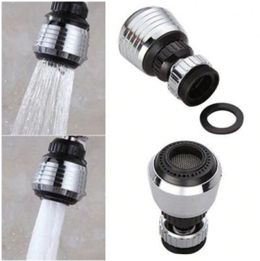 360 Degree Rotary Swivel Faucet Nozzle Anti-splash Water Filter Adapter Shower