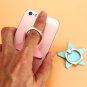 Golden Silver Color Star Style Adjustable Finger Rings Phone Stand Holder