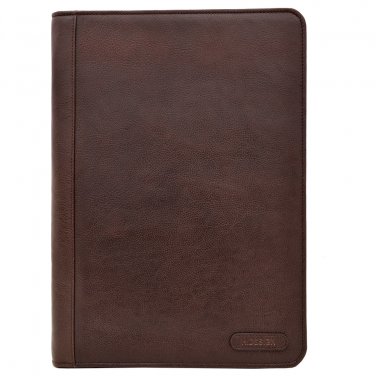 Hidesign Charles Portfolio/Padfolio with Handmade Paper Notebook Brown