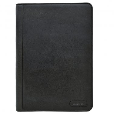 Hidesign Charles Portfolio/Padfolio with Handmade Paper Notebook Black