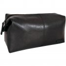 Hidesign Charles Travel/Toilet Kit with Waterproof Interior Black