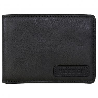 Hidesign Charles Classic Wallet with Coin Pocket Black