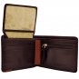 Hidesign Dylan Slim Trifold Multi-Compartment Wallet Brown