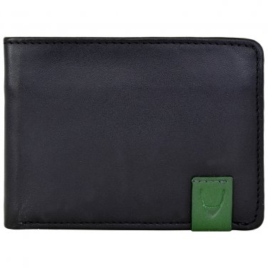 Hidesign Dylan Slim Trifold Multi-Compartment Wallet Black