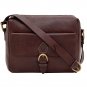 Hidesign Giles Casual Leather Messenger Brown