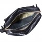 Hidesign Dylan Trendy Unlined Zip Top Work Messenger Bag Black