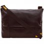 Hidesign Dylan Trendy Unlined Messenger Bag Brown