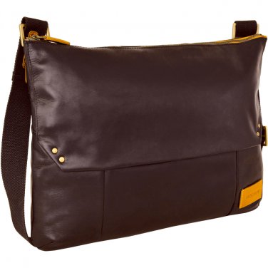 Hidesign Dylan Trendy Unlined Messenger Bag Brown
