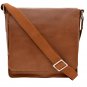 Hidesign Fred Vertical Messenger Bag Tan