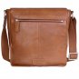 Hidesign Fred Vertical Messenger Bag Tan
