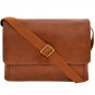 Hidesign Aiden 15 " Laptop Compatible Messenger Bag Tan