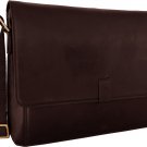 Hidesign Aiden 15 " Laptop Compatible Messenger Bag Brown