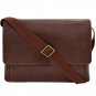 Hidesign Aiden 15 " Laptop Compatible Messenger Bag Brown