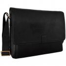 Hidesign Aiden 15 " Laptop Compatible Messenger Bag Black