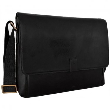Hidesign Aiden 15 " Laptop Compatible Messenger Bag Black