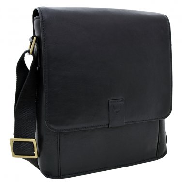 Hidesign Aiden Medium Crossbody Messenger Black