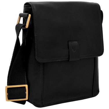 Hidesign Aiden Small Crossbody Messenger Black