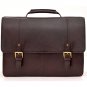 Hidesign Charles Large Double Gusset 17" Laptop Compatible Briefcase Brown