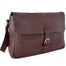 Hidesign Giles Unisex Crossbody Messenger Brown