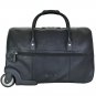 Hidesign Charles Cabin Sized Leather Wheeled Luggage Black