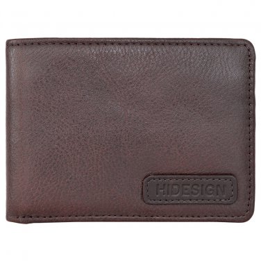 Hidesign Charles Classic Wallet with Coin Pocket Brown