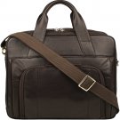Hidesign Aldous Ziptop 15" Laptop Compatible Leather Work Bag Brown