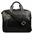Hidesign Aldous Ziptop 15" Laptop Compatible Leather Work Bag Black