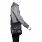 Hidesign Hunter Small Leather Crossbody Messenger Black