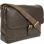 Hidesign Hunter Leather Messenger Brown