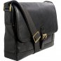 Hidesign Hunter Leather Messenger Brown Black
