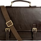 Hidesign Hunter 15" Laptop Compatible Leather Briefcase Brown