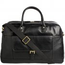 Hidesign Hunter Cabin Sized Duffel in Classic Leather Black