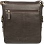 Hidesign William Vertical Leather Messenger Brown