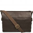Hidesign William Horizontal 15" Laptop Compatible Leather Messenger Brown