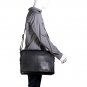 Hidesign William Horizontal 15" Laptop Compatible Leather Messenger Black