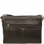 Hidesign Small Rhoden Leather Messenger Brown