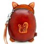 Cute Genuine Leather Cat Money Coin Purse Wallet Kid Gift Women Lady Card Key