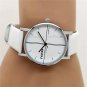 Newest Simple Round Dial Leather Band Boy Men's Unisex Quartz Wrist Watch Gift