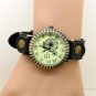 Retro Bicycle Wheel Genuine Leather Band Round Dial Women Men Quartz Watch Gifts