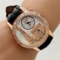 Fashion Eiffel Tower Quartz WristWatch Crystal Leather Dial Women Lady 86 Gift