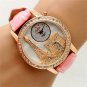 Fashion Eiffel Tower Quartz WristWatch Crystal Leather Dial Women Lady 86 Gift