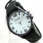 Round Dial Casual Braided Weaved Rope Band Quartz Wrist Watch Men Women Unisex