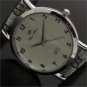 Charm Round Dial Leather Decorative Pattern Quartz Wrist Watch Women Gift 86Hour