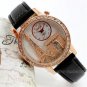 Fashion Eiffel Tower Quartz Wrist Watch Crystal Leather Women Black US 86Q3581
