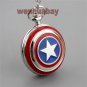 New Bronze Star Necklace Pendant Chain Quartz Pocket Watch Men Women Gifts P264