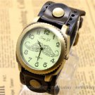 Vintage Mustache Leather Band Bracelet Quartz Wrist Watch Mens Dial Gift 6 Color